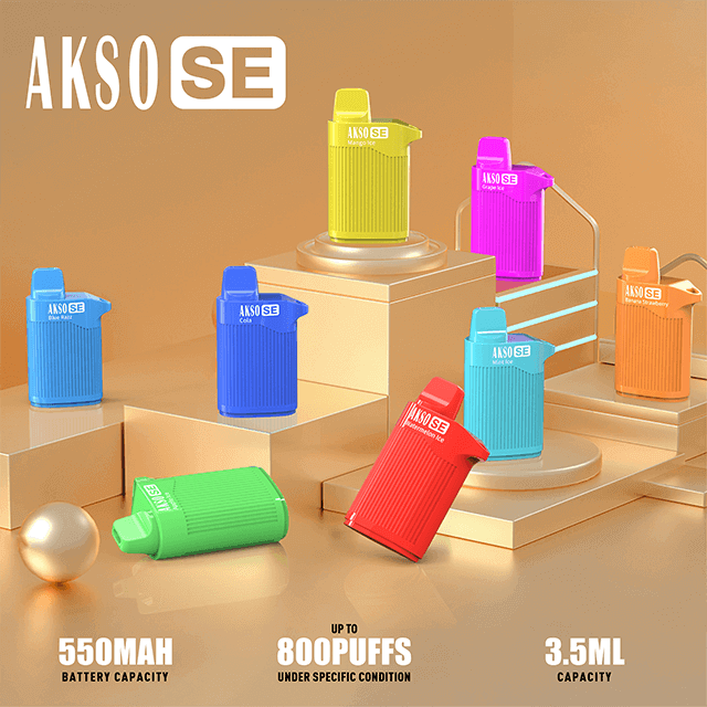 HCigar AKSO SE Einweg-Vape-Box 550 mAh 800 Puff