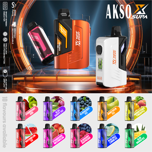 HCigar AKSO SUPA X 650 mAh (wiederaufladbar) 9000 Züge 