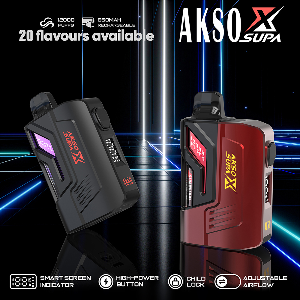 SUPA X – 650 mAh (wiederaufladbar) 12000 Züge Boost-Taste 